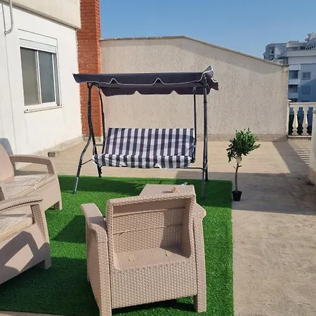 Top Floor Beach Apartment In Golem Albania With Private Rooftop Sleeps 8 To 10 *